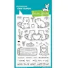 Image de Lawn Fawn Clear Stamps 4"X6"-Wood You Be Mine?