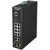 Image de D-Link DIS-200G-12PS Switch Manageable Smart L2 Industriel 12 Ports - 10 Ports Gigabit (8xPoE Budget 240W) + 2 Ports SFP - Format Rail-DIN