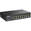 Image de DMS-108P/E commutateur réseau Non-géré 2.5G Ethernet (100/1000/2500) Connexion Ethernet, supportant l''alimentation via ce port (PoE) Noir, Switch