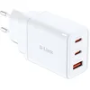 Image de D-Link DCP-651 Chargeur GaN 65W   Chargeur Rapide 2 x USB-C & 1 x USB-A, Adaptateur de Voyage Compact avec Prises interchangeables (UK/EU/US/AU)   PD 3.0 & QC 4.0
