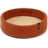 Image de myfelt Lora Panier en Laine Vierge pour Chien Rouge Rouille avec Incrustation Beige 40 x 13 cm