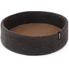 Image de myfelt Kuno Panier en Laine Vierge pour Chien Anthracite avec Incrustation Marron 40 x 13 cm