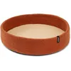 Image de myfelt Lora Panier en Laine Vierge pour Chien Rouge Rouille avec Incrustation Beige 60 x 16 cm