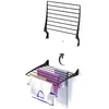 Image de foxydry Étendoir à Linge Mural Pliable en Aluminium   Idéal pour intérieur et extérieur Fold 60 x 50 x 57 cm