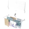 Image de foxydry Fold Étendoir Mural pour Balcon intérieur ou extérieur en Aluminium et Acier 116x50x57 cm (1x 116 cm)