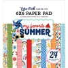 Image de Echo Park Double-Sided Paper Pad 6"X6" 24/Pkg-My Favorite Summer