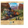 Image de SUNSOUT INC   Dry Gulch   Puzzle 1000 pièces de grande taille par l'artiste : Bigelow Illustrations   Taille finie 68,6 x 88,9 cm   MPN # 31532