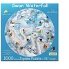 Image de SUNSOUT INC   Puzzle rond en forme de cascade de cygne par l'artiste Lori Schory   Taille finie 66 cm   MPN # 35134