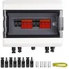 Image de GTYORUS Boîtier De Raccordement Solaire Photovoltaïque IP65, Protection Contre Les Surtensions PV Solaire Parafoudre 3P DC 1000V 32A Boîte à Fusibles, 2 String 13 Modules(2 in 2 out)