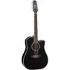 Image de Takamine EF381SC Gloss Black guitare folk électro-acoustique 12 cordes avec housse