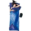 Image de Cocoon Silk Tropic Sac de Couchage de Voyage Bleu Roi 79 x 32 cm