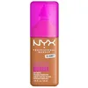 Image de NYX Professional Makeup - Make 'Em Wonder - Fond de Teint - Tenue 24h - Pas d'effet plâtre - Acide Hyaluronique et extrait de Guarana - Formule Vegan - Teinte : Honey 26 - 30ml