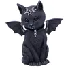 Image de Nemesis Now Figurine Chat Occulte Ailé Malpuss - Polyrésine - Noir et Argent - 10 cm B5149R0