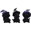 Image de Nemesis Now Three Wise Familiars Figurine de Chats Noirs See No Hear No Speak No Evil 9,2 cm