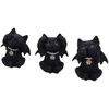 Image de Nemesis Now Trois Figurines de Chat Vampire Magiques, 9 cm, Noir, Motif Chats Vampires, sorcière, décoration d'halloween, coulées en résine Fine, peintes à la Main