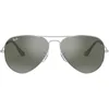 Image de Ray-Ban - Lunette de soleil RB3025-W3275 Large Metal Aviator RB 3025 W3275 Aviator, Silver (Silber)