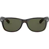 Image de Ray-Ban - Lunette de soleil RB2132 New Wayfarer Wayfarer Polarisée 52 mm, Marron (902/58 Tortoise), 52 mm