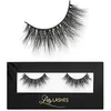Image de Lilly Lashes Miami 3D Faux cils Aspect et toucher dramatiques Réutilisable Non magnétique Fait à la main Végétalien Fibres luxueuses comme la soie noire