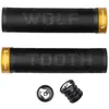 Image de Wolf Tooth Echo Lock-on Grip Poignée Noire avec col doré