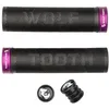 Image de Wolf Tooth Echo Lock-On Grip - Poignée noire avec collier violet