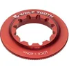 Image de Wolf Tooth Centerlock Rotor Lockring   cannelure Interne Rouge