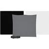 Image de Westcott X-Drop Pro Lot de 3 toiles de fond (2,4 x 2,4 m) avec fond noir, gris et blanc pour photographie et support robuste