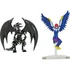 Image de Super Impulse 5502C YU Gi Oh Figurines articulées très détaillées de 9,5 cm Comprenant Une Femme harpie et Un Dragon Noir aux Yeux Rouges