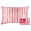 Image de slip The Original Queen Taie d'oreiller en pure soie   Sweetie Limited Edition avec bordure en dentelle   100 % pure Mulberry Slipsilk   Anti-frisottis, anti-plis, anti-tête de lit