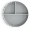Image de mushie divisée Assiette à Ventouse en Silicone | Sans BPA | Accessoires pour Bébé, Jeunes Enfants Garçons et Filles | Passent au Lave-Vaisselle et au Micro-Ondes | (Stone)