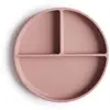 Image de mushie divisée Assiette à Ventouse en Silicone | Sans BPA | Accessoires pour Bébé, Jeunes Enfants Garçons et Filles | Passent au Lave-Vaisselle et au Micro-Ondes | (Blush)