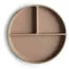 Image de mushie divisée Assiette à Ventouse en Silicone | Sans BPA | Accessoires pour Bébé, Jeunes Enfants Garçons et Filles | Passent au Lave-Vaisselle et au Micro-Ondes | (Natural)