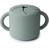 Image de mushie Bol Tasse à Collation Silicone | Sans BPA | Assiette Anti Renversement | Accessoires pour Bébé, Jeunes Enfants Garçons et Filles | Passent au Lave-Vaisselle et au Micro-Ondes | Cambridge Blue