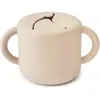 Image de mushie Bol Tasse à Collation Silicone | Sans BPA | Assiette Anti Renversement | Accessoires pour Bébé, Jeunes Enfants Garçons et Filles | Passent au Lave-Vaisselle et au Micro-Ondes | Shifting Sand