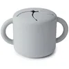 Image de mushie Bol Tasse à Collation Silicone pour Bébé | Assiette anti Renversement No Ventouse Récipient Alimentaire étanche pour les tout-petits (Stone)