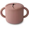 Image de mushie Bol Tasse à Collation Silicone | Sans BPA | Assiette Anti Renversement | Accessoires pour Bébé, Jeunes Enfants Garçons et Filles | Passent au Lave-Vaisselle et au Micro-Ondes | Cloudy Mauve