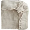 Image de Mushie Drap-Housse pour Berceau | 60 X 20 X 120 Cm | Mousseline Extra Douce | Respirant 100% Coton Bio | Coins Élastiques | Prélavé | Fog-Medium