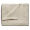 Image de mushie Couverture Tricotée pour Bébé et Enfant | 80 X 100 Cm | Coton Biologique | Polyvalent et Parfait pour Tous Les Temps | Matériel Durable & de Haute Qualité | Pointelle Ivory