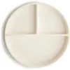 Image de mushie divisée Assiette à Ventouse en Silicone | Sans BPA | Accessoires pour Bébé, Jeunes Enfants Garçons et Filles | Passent au Lave-Vaisselle et au Micro-Ondes | (Ivory)
