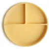 Image de mushie divisée Assiette à Ventouse en Silicone | Sans BPA | Accessoires pour Bébé, Jeunes Enfants Garçons et Filles | Passent au Lave-Vaisselle et au Micro-Ondes | (Daffodil)