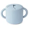 Image de mushie Bol Tasse à Collation Silicone | Sans BPA | Assiette Anti Renversement | Accessoires pour Bébé, Jeunes Enfants Garçons et Filles | Passent au Lave-Vaisselle et au Micro-Ondes | Powder Blue