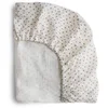 Image de Mushie Drap-Housse pour Berceau | 40 X 10 X 100 Cm | Mousseline Extra Douce | Respirant 100% Coton Bio | Coins Élastiques | Prélavé | Bloom-Small