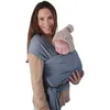 Image de Mushie Écharpe de Portage pour Nouveau-Nés & Bébés | Porte-Nourisson Avec Poche Intégrée | 100% Coton Biologique | de 3,6 à 14,9 Kg | Tradewinds