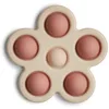 Image de mushie Jouet Presse Fleur pour Bébé | Aide à la Motricité | Plastique 100% Non Toxique, sans BPA | Accessoires pour Jeunes Enfants | Durable & Haute Qualité | Rose/Blush/Shifting Sand