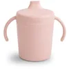 Image de mushie Gobelet d'apprentissage | Fabriqué au Danemark | Couvercle et poignées anti-fuite à visser | 6 mois et plus (rose pâle)