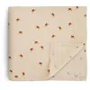 Image de Mushie Couverture d'emmaillotage en mousseline pour bébé et tout-petit | Matériau : 100 % coton bio | Prélavée pour plus de douceur | Respirante | Garde l'enfant au chaud et douillet (papillons)