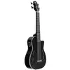 Image de Kala U-Bass Journeyman Black ukulélé basse électro-acoustique avec housse