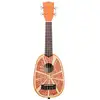 Image de Kala KA-NV-ORNG Novelty Series ukulélé soprano orange avec housse