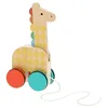 Image de Petit Collage Jouet à Tirer en Bois Girafe
