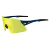 Image de Tifosi Lunettes de soleil à verres interchangeables Rail, Bleu marine (jaune Clarion/rouge/transparent), Large/X-Large