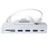 Image de SATECHI Hub USB C à Pince pour iMac 24" M1 2021 et Apple Studio Display avec USB-C Données, 3X USB-A 3.0, Lecteurs Micro/SD   Incompatible iMac 2020 et Modèles Antérieurs   Argent